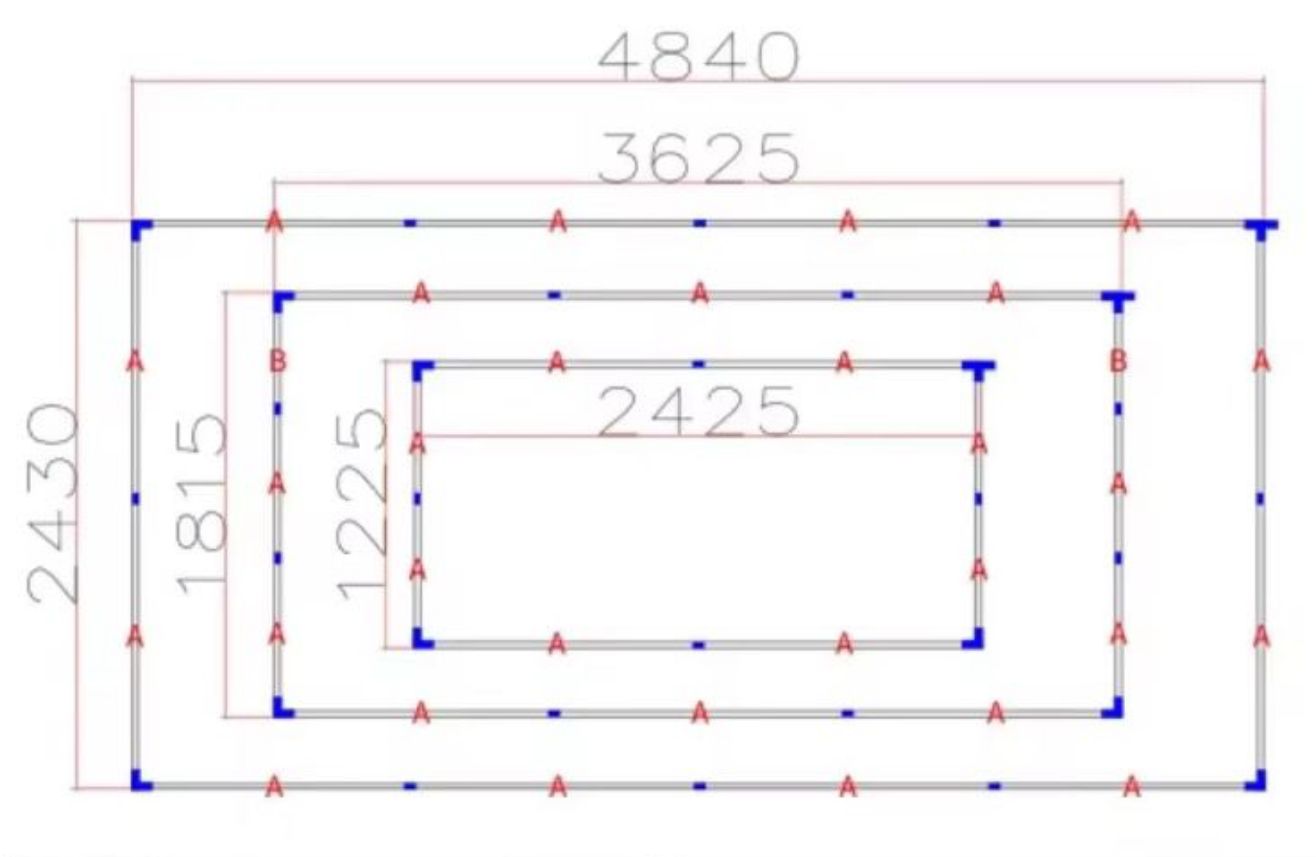 RGB LED rectangle trio lighting kit