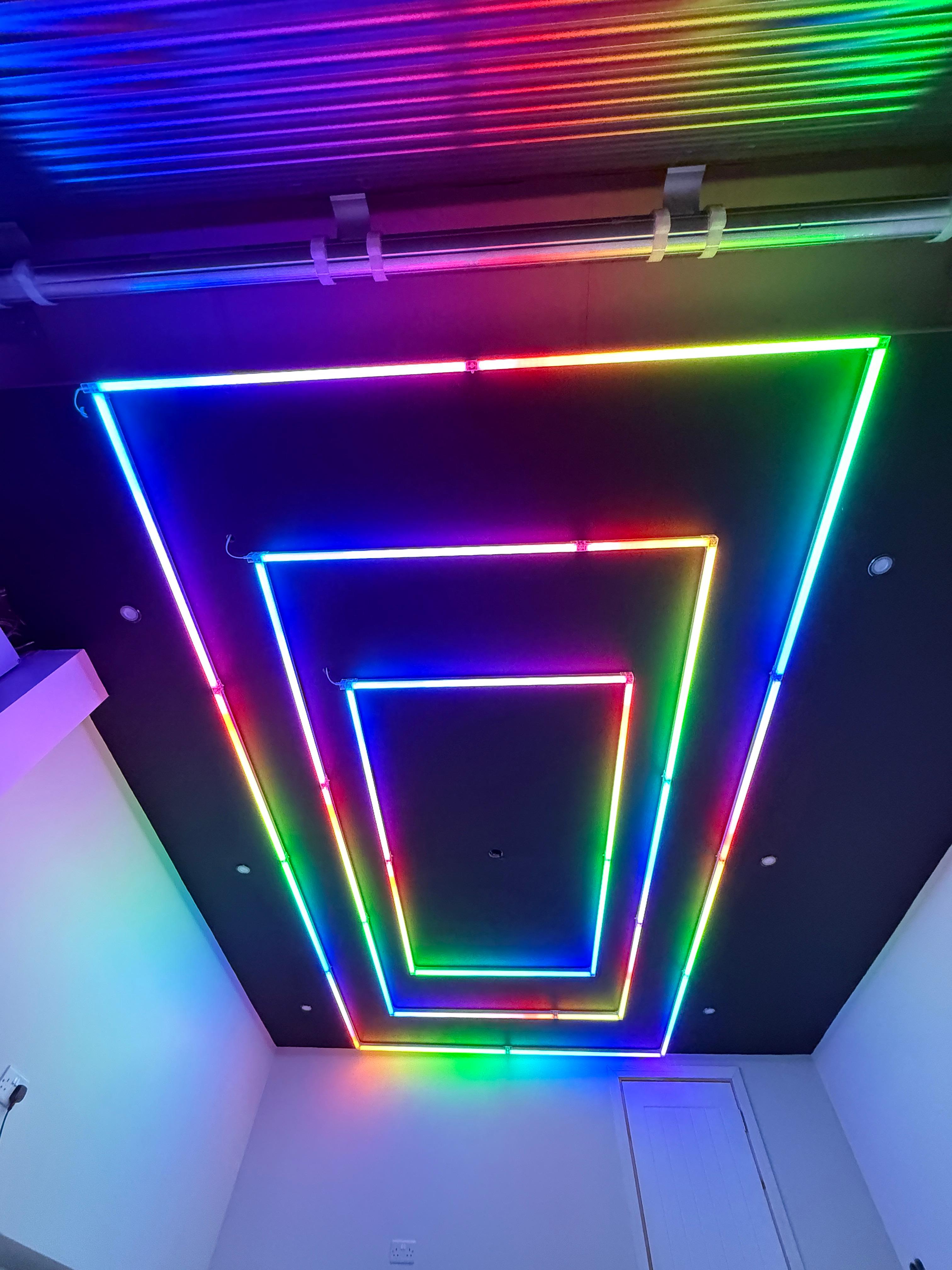 RGB LED rectangle trio lighting kit