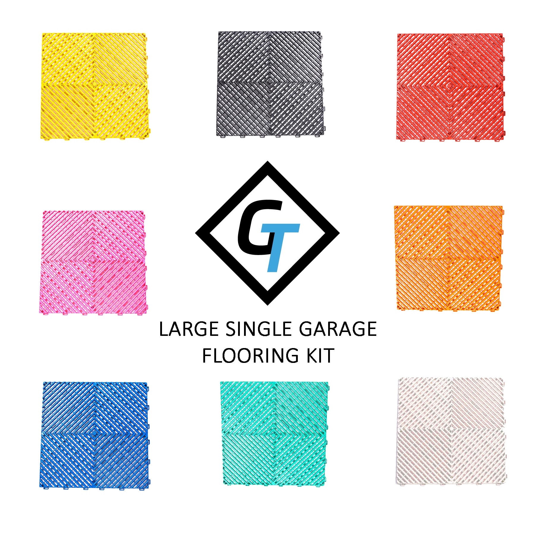 Large Single Garage (3.2m x 6m) Air range Vented Flooring Tile Kit