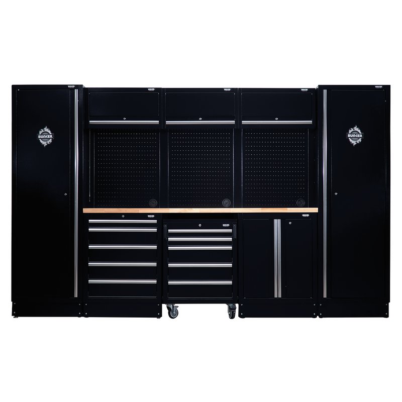 BUNKER® 16 Piece Modular Storage Combo with Worktop, 3240mm