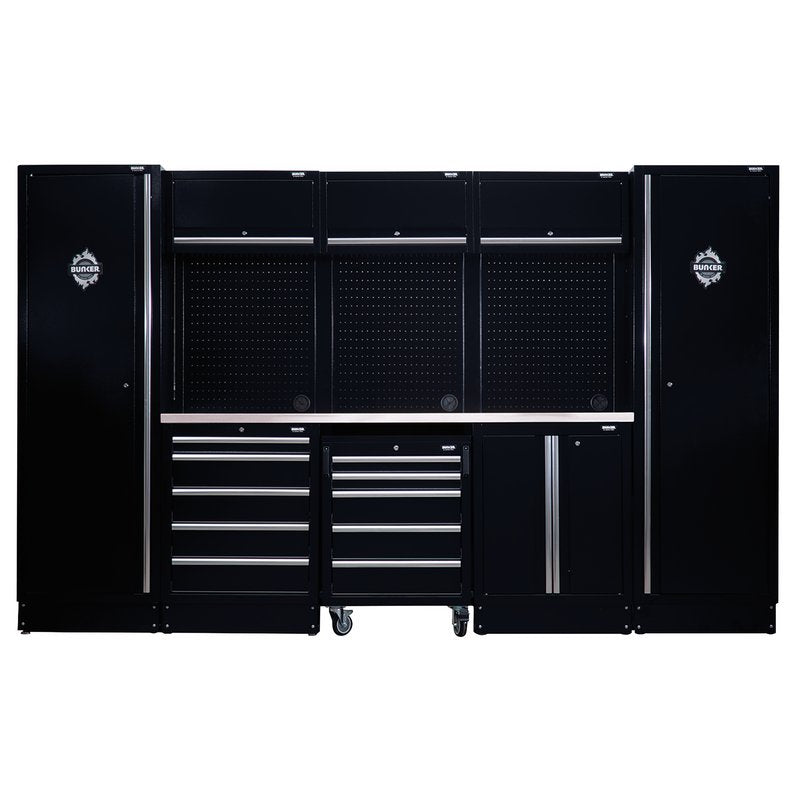 BUNKER® 16 Piece Modular Storage Combo with Worktop, 3240mm
