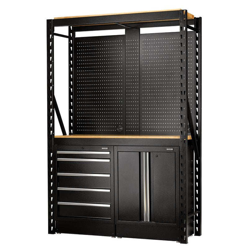 BUNKER® 15 Piece Modular Storage Combo 2 Tier Racking, 1500mm