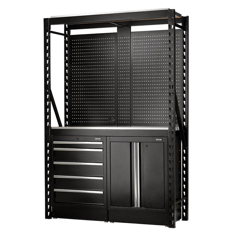 BUNKER® 15 Piece Modular Storage Combo 2 Tier Racking, 1500mm